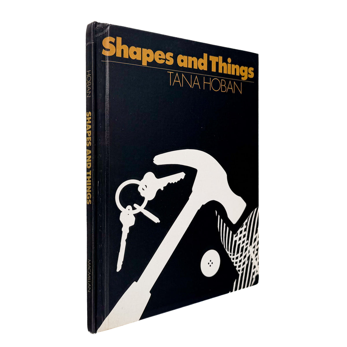 Tana Hoban『Shapes and Things』。身近な物をフォトグラムで白黒の形として捉えた、1970年Macmillan刊の言葉のない写真絵本。