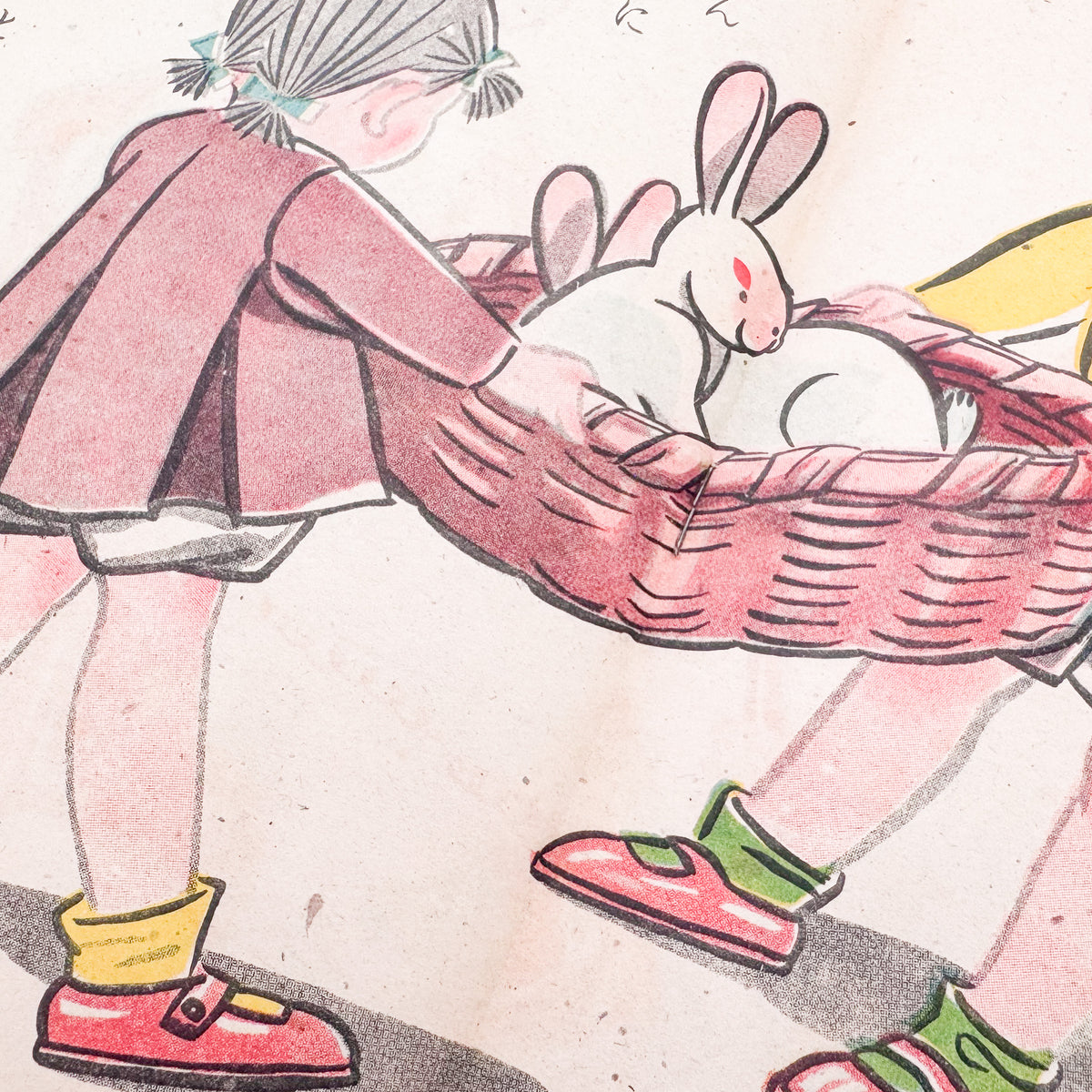 立野道正『なかよし』。児童書・挿絵画家として活動した立野道正が1947年に金蘭社から刊行した戦後児童書。