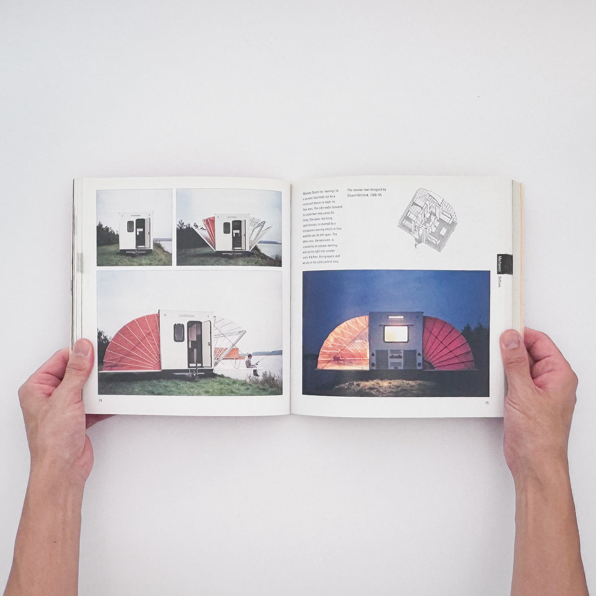 Per Mollerup『Collapsible』。折りたたみ、伸縮、収納などの可変構造を持つ道具や家具を分類・紹介した、2001年Chronicle Books刊のデザインブック。