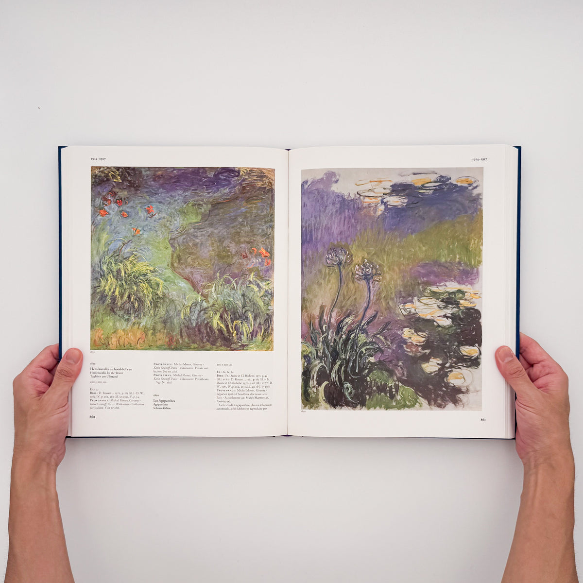クロード・モネ『Monet: Catalogue Raisonné / Werkverzeichnis』。ダニエル・ヴィルデンシュタインによるモネの絵画作品総目録。TASCHEN刊、全4巻函入り。