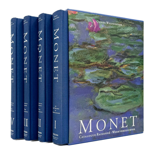 クロード・モネ『Monet: Catalogue Raisonné / Werkverzeichnis』。ダニエル・ヴィルデンシュタインによるモネの絵画作品総目録。TASCHEN刊、全4巻函入り。